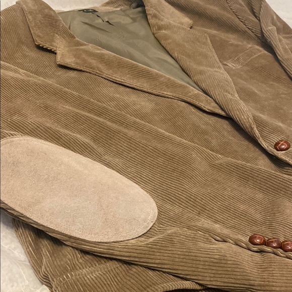 Alexander Lloyd Men’s Tan Corduroy Sports Blazer with Elbow Patches. 56R